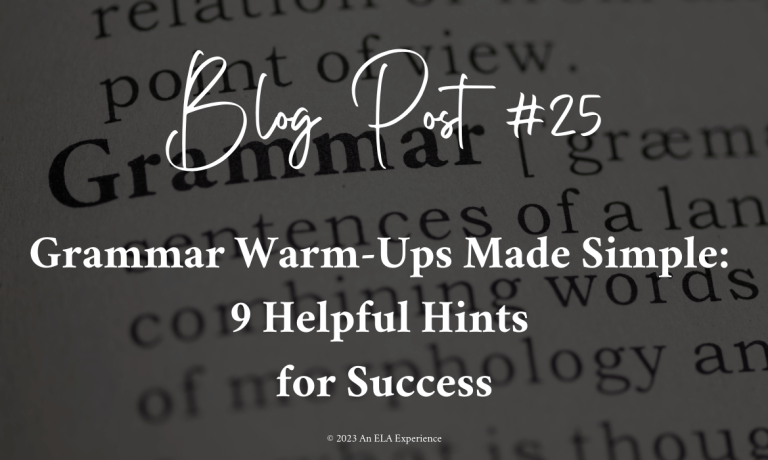 Grammar Warm-Ups Made Simple: 9 Helpful Hints for Success